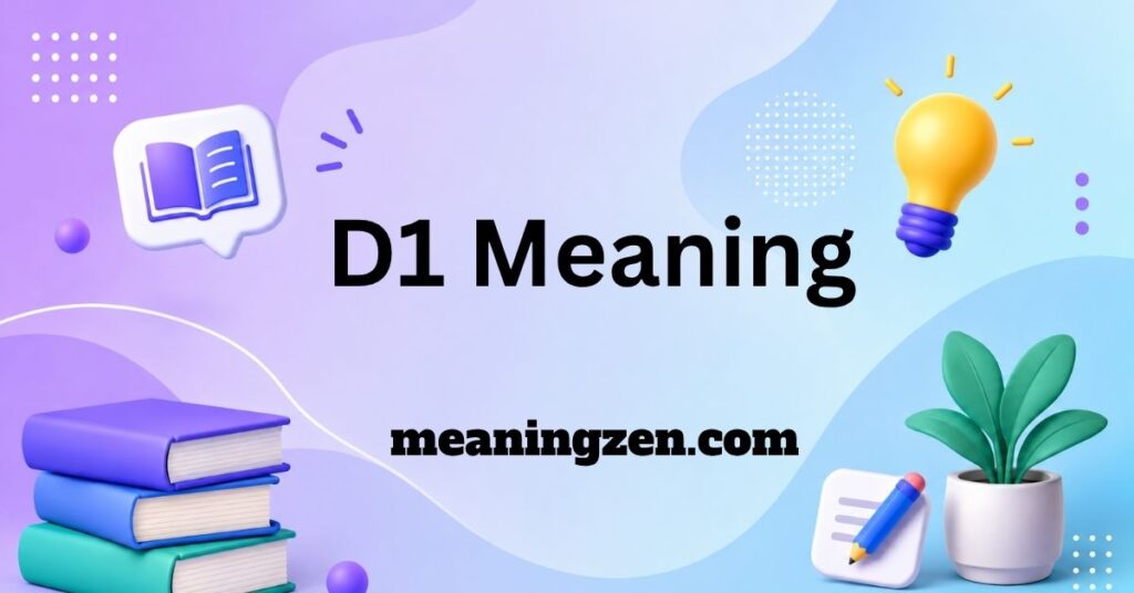 D1 Meaning