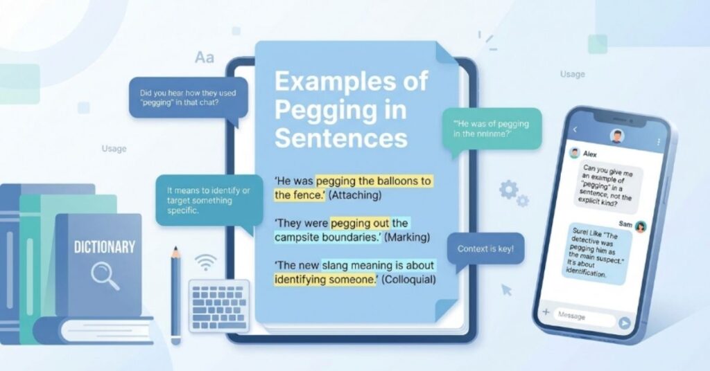 Examples of Pegging in Sentences