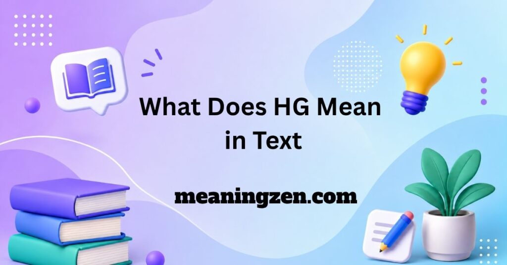 What Does HG Mean in Text