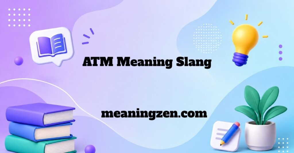 ATM Meaning Slang
