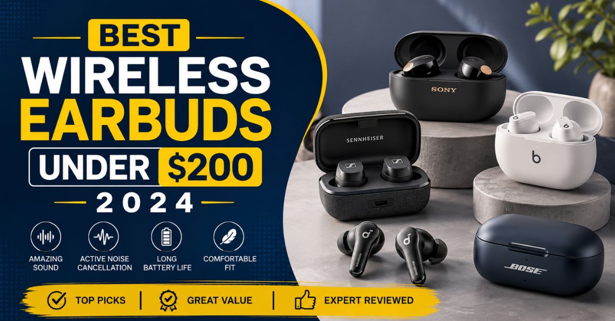 Best Wireless Earbuds Under 200 $ 2024