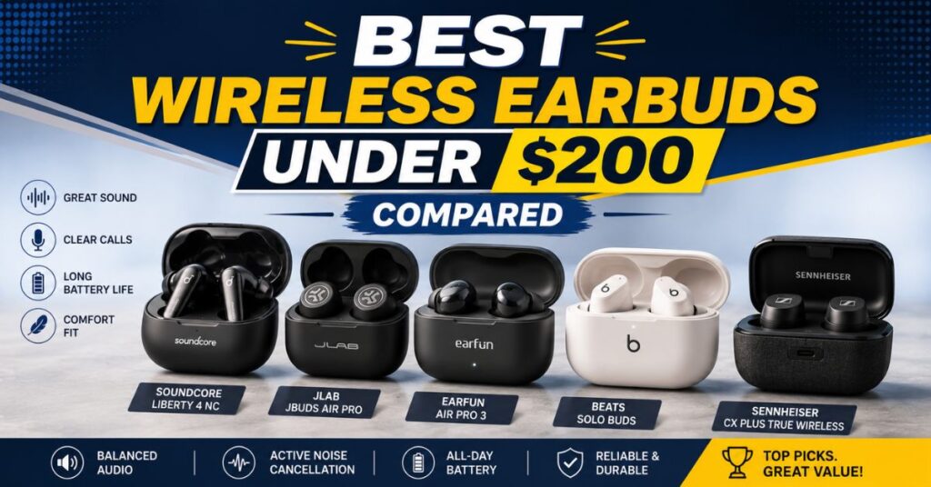 Best Wireless Earbuds Under $200 Compared