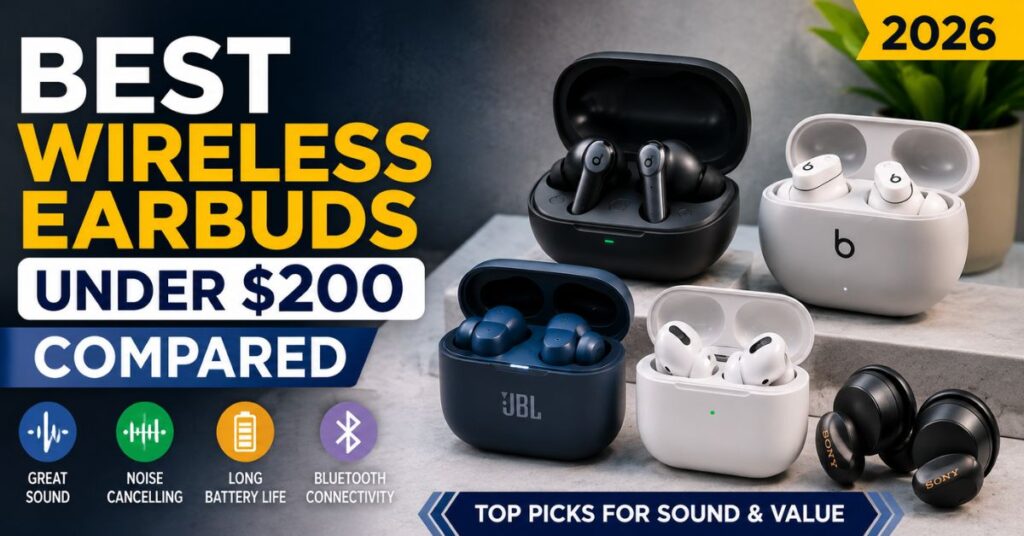 Best Wireless Earbuds Under 200 $ 2026: Top Picks for Sound & Value 2 Best Wireless Earbuds Under $200 Compared