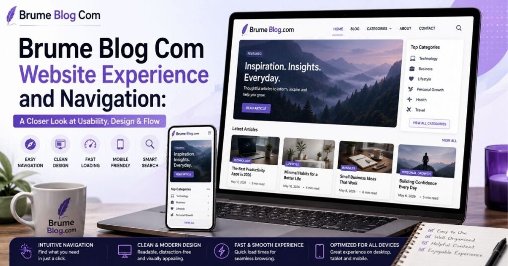 Brume Blog Com: Features, Content, Safety & How It Works in 2026 2 Brume Blog Com Website Experience and Navigation