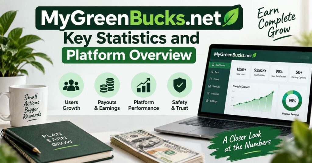 My Green Bucks .net Key Statistics and Platform Overview