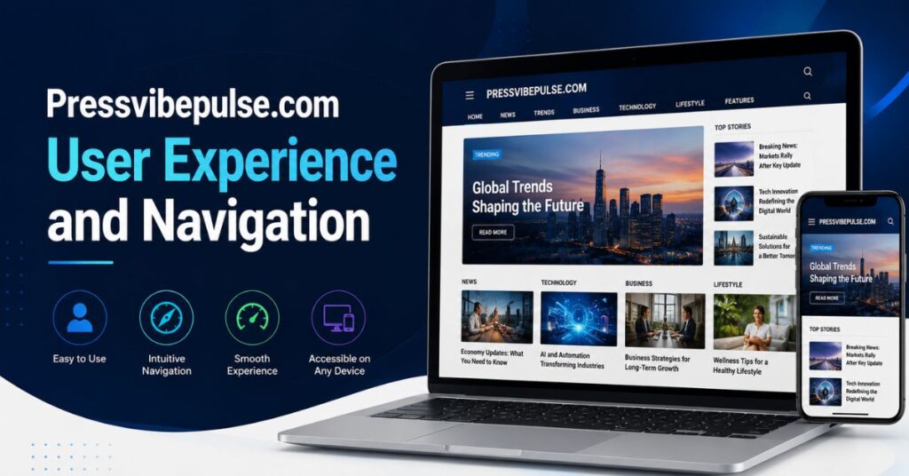 Pressvibepulse com Review: News, Trends, Features & Safety 2 Pressvibepulse.com User Experience and Navigation