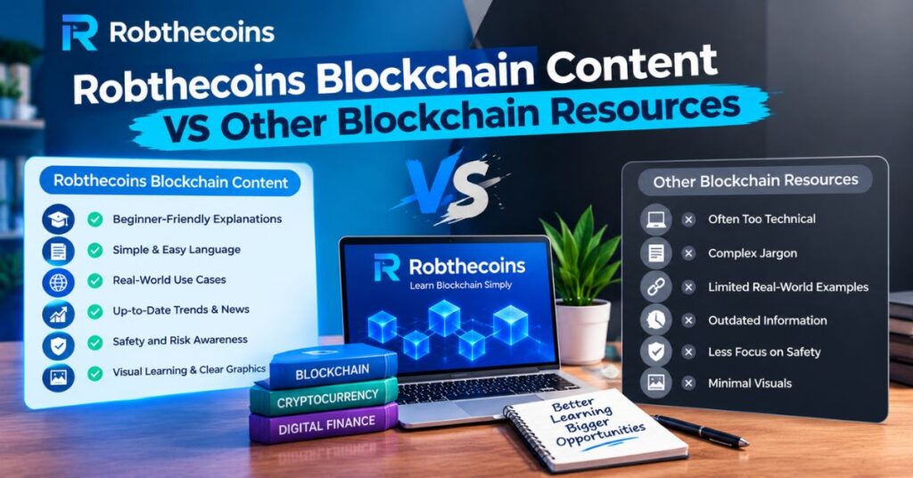 Robthecoins Blockchain Content vs Other Blockchain Resources